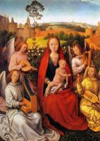 Memling, Hans - Virgin and Child with Musician Angels